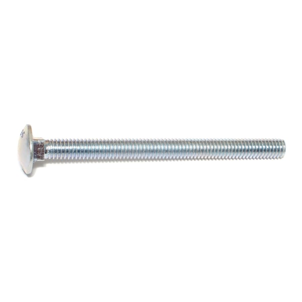 Midwest Fastener Carriage Bolt, Square Neck, 18 (Coarse), 4 in L, Steel, Zinc Plated, 10 PK 34888 - main